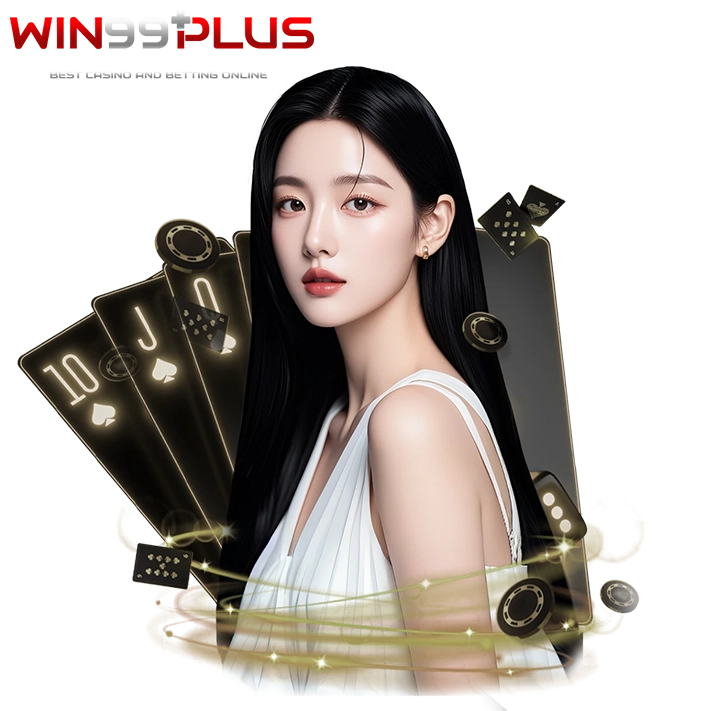 win99plus คาสิโนออนไลน์ ภาพตัวละครเกมสล็อต ไพ่ และชิปคาสิโน 2026
